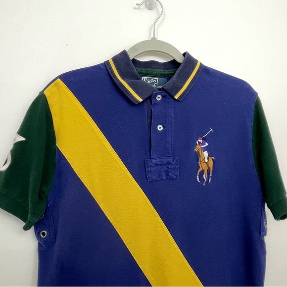 Polo Ralph Lauren Other - Polo Ralph Lauren S Polo Shirt Colored Big Pony #3 Tournament Color Block